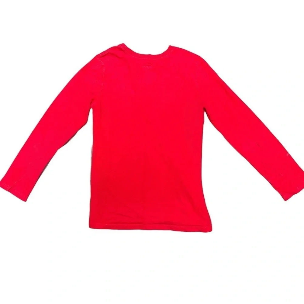 OshKosh B'gosh Red Monster Truck and Blue Fighter Jet Long Sleeve Shirts, GUC
